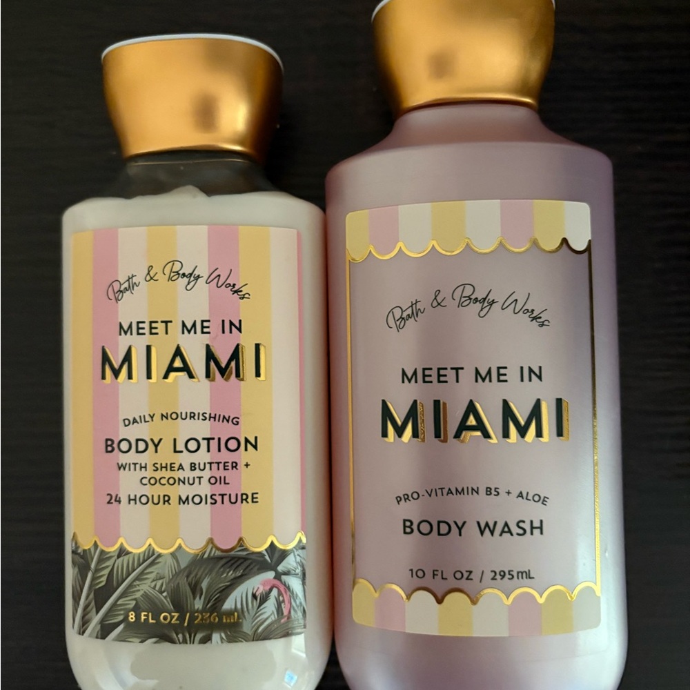 Bath & Body Works Meet Me in Miami Lotion and Body Wash Set